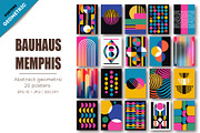 Abstract geometric Bauhaus, Memphis., a Decorative Illustration by KENO Mascots (Thumbnail 1 of 6)