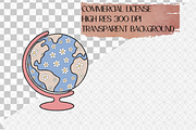 Groovy Retro School Clipart Bundle, an Education Illustration by CropUp Creative (Thumbnail 4 of 4)