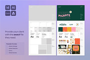 One Page Brand Guide InDesign, Canva, a Templates & Theme by Hannah Bacon Design (Thumbnail 2 of 6)