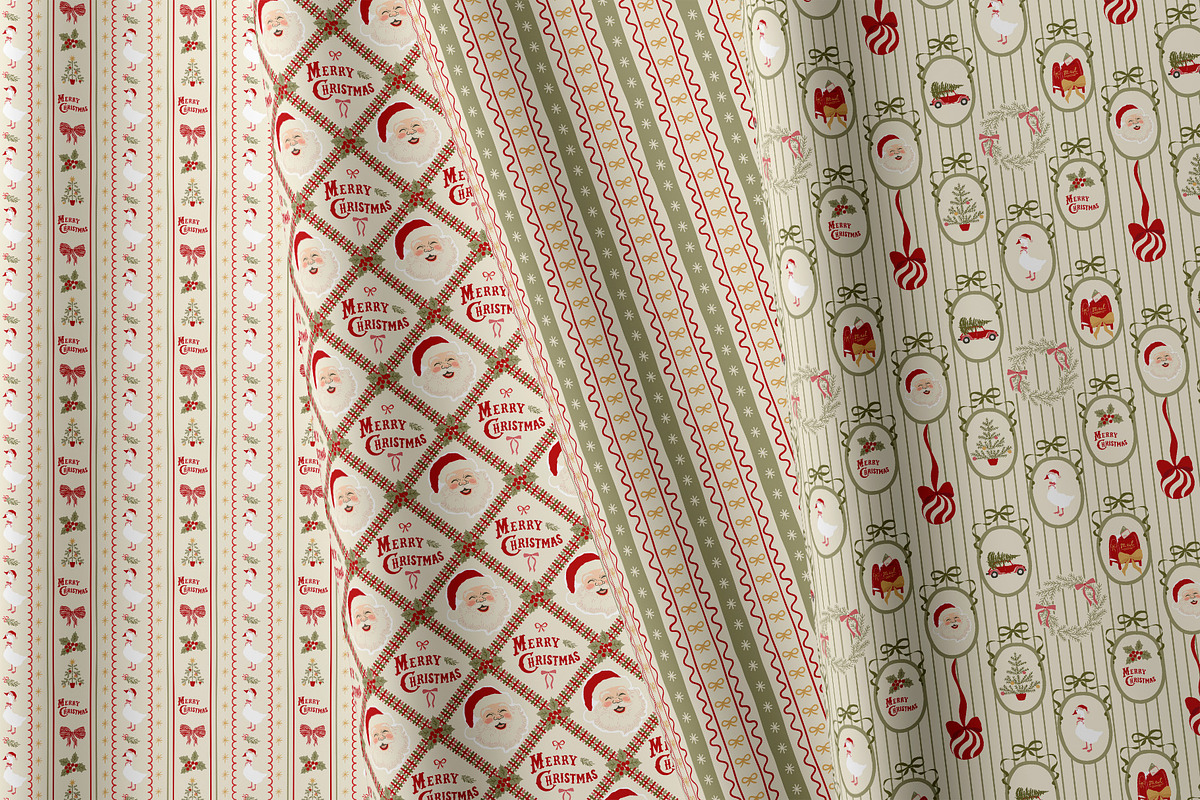 Vintage Christmas patchwork, a Pattern Graphic by Tani Kuzminka (Photo 20 of 27)