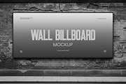 Street Billboard Mockup on Wall, an Advertising Mockup by graphypix (Thumbnail 3 of 4)