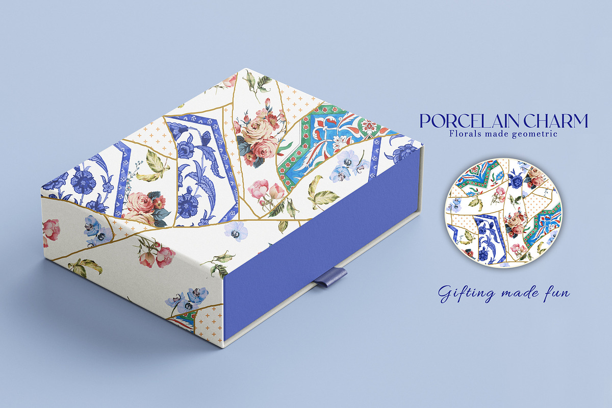 Porcelain Charm Prints & Patterns, a Pattern Graphic by GND ART STUDIO (Photo 6 of 8)