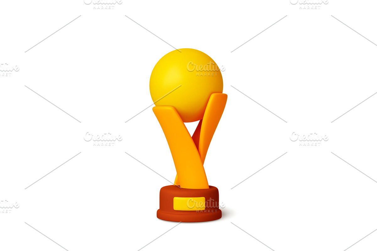 Sport competition 3d golden trophy, a Sport Illustration by Valerie Bodnar