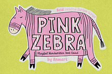 Pink Zebra Quirky Four-Font Family