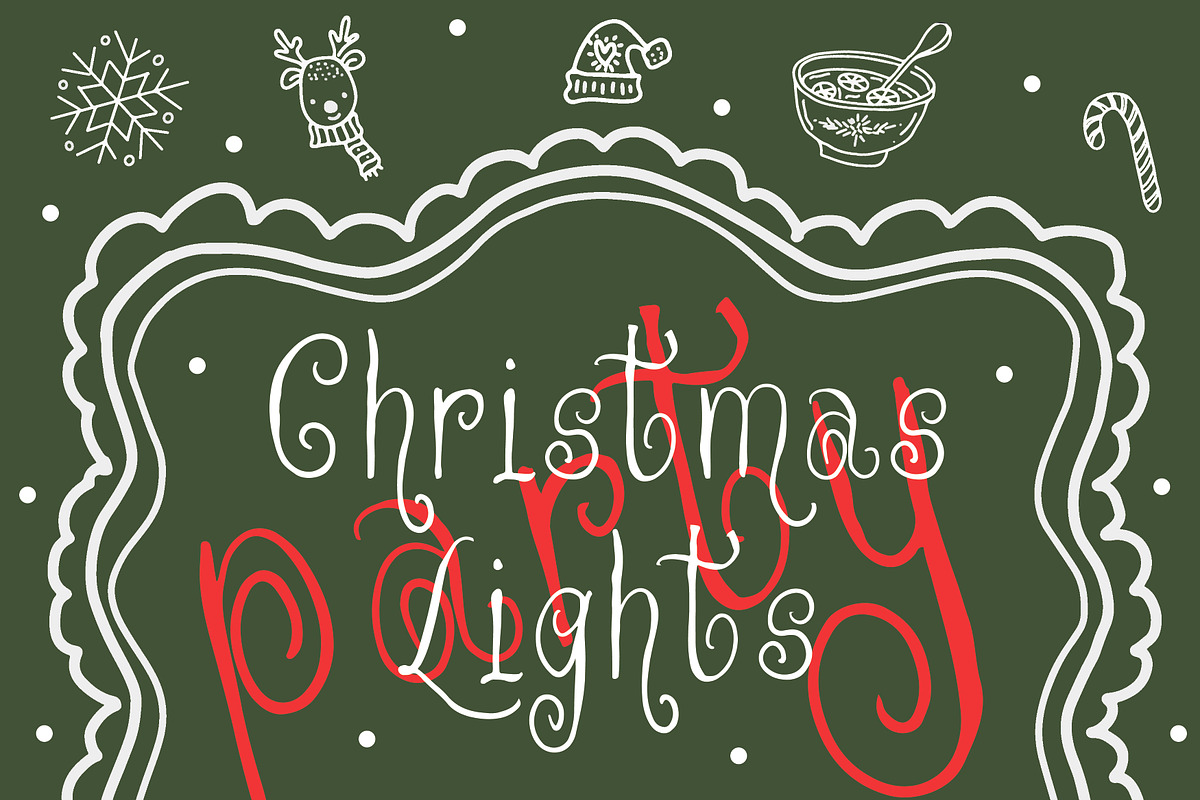 Whimsical Handdrawn Holly Jolly Font, a Handwritten Font by Amalia Calligraphy (Photo 3 of 11)