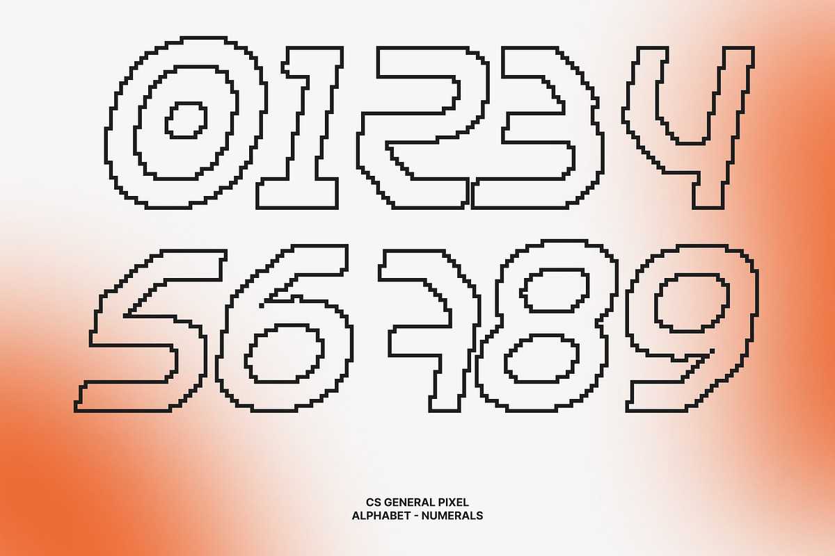 CS General Pixel, a Sans Serif Font by Craft Supply Co. (Photo 4 of 8)