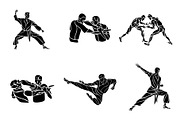 Martial Arts Karate MMA Silhouettes, a Person Illustration by Kluva's Wavy Silhouettes (Thumbnail 2 of 2)