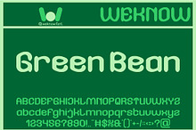Green Bean font