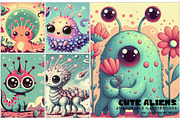 Cute Aliens, a Decorative Illustration by Digital Art Creations (Thumbnail 2 of 7)