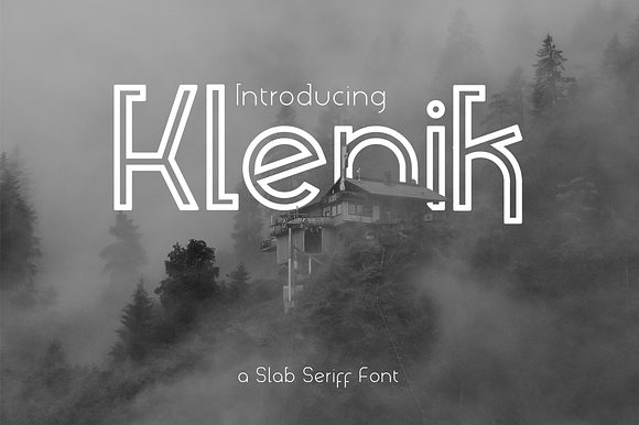 Klenik | a Slab Seriff Font preview 7