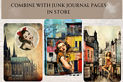 POSING PIN UP GIRLS CLIPART PACK, a Person Illustration by Daring Digies (Thumbnail 7 of 8)