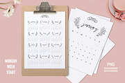 Calendar 2023 A4 Monday Start, a Stationery Template by ZoollGraphics (Thumbnail 1 of 2)