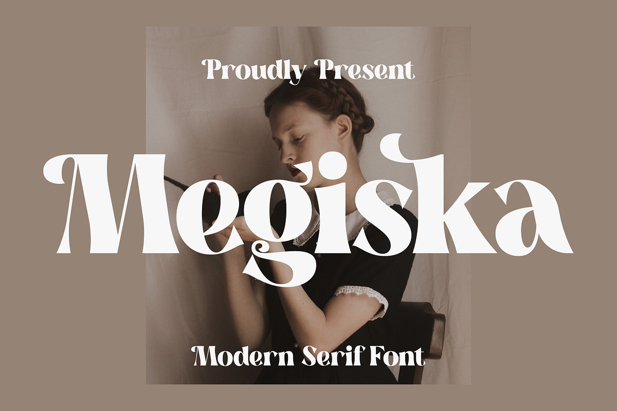 Megiska Modern and Stylish Serif, a Serif Font by Storytype Studio (Photo 1 of 15)