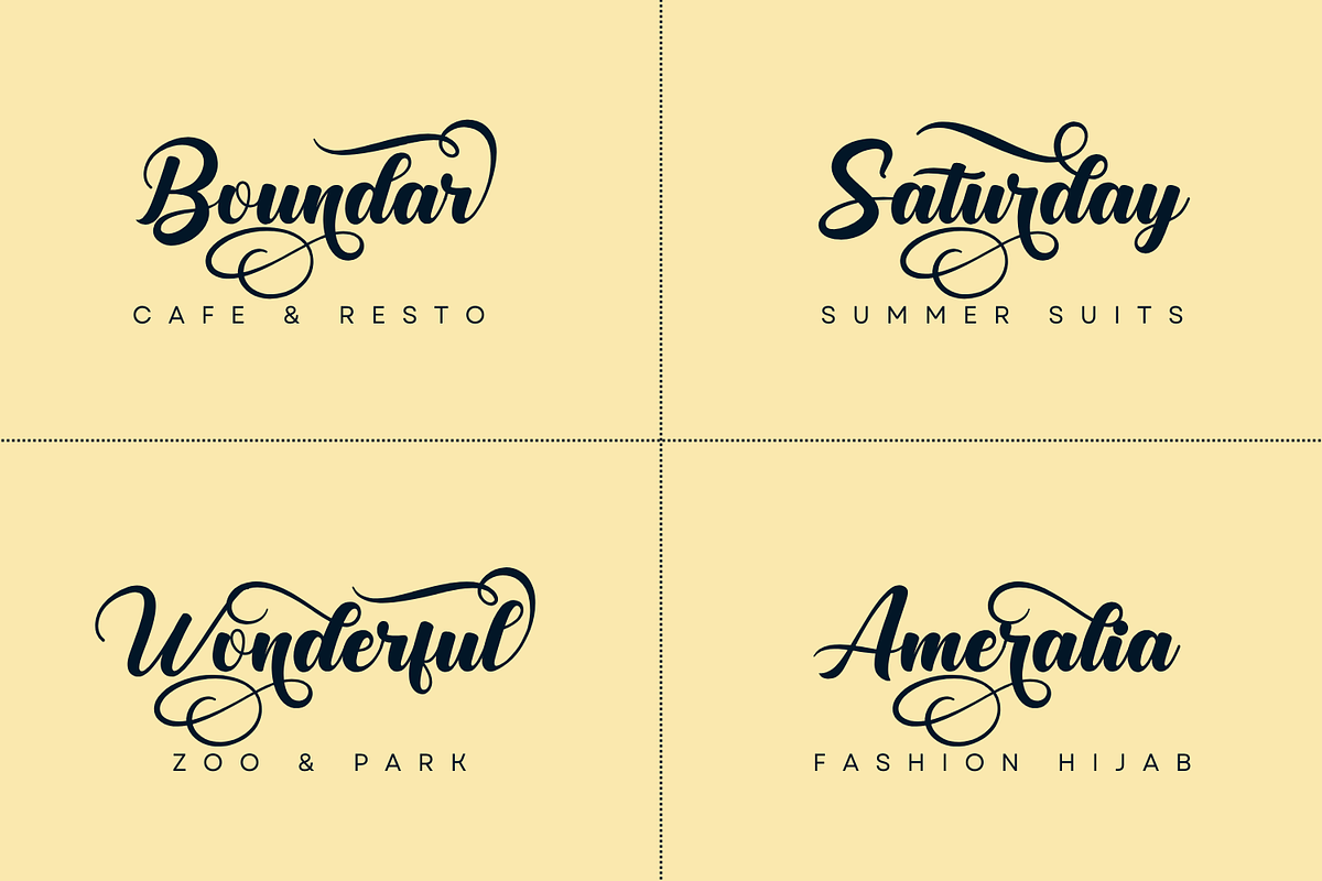 Sageland Script Font, a Script Font by Basnistudio (Photo 3 of 7)