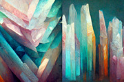Pastel crystals backgrounds set, a Texture Graphic by Olha Klein (Thumbnail 3 of 4)