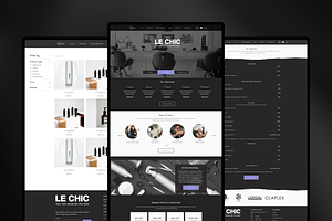 Hair Salon Wix Website Template