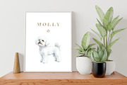 Watercolor alphabet dog breeds set, an Animal Illustration by Art and Funny (Thumbnail 5 of 5)