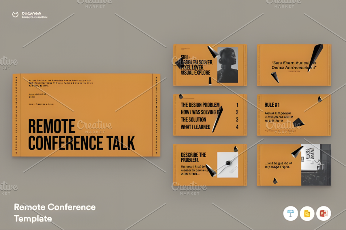 Remote Template Design Keynote, a Presentation Template by Ink Gallery (Photo 4 of 8)