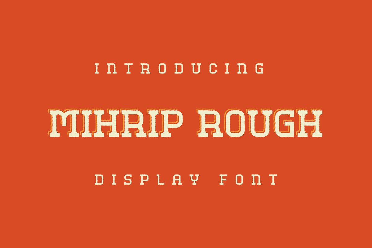 Mihrip Rough, a Sans Serif Font by lelevien (Photo 1 of 5)
