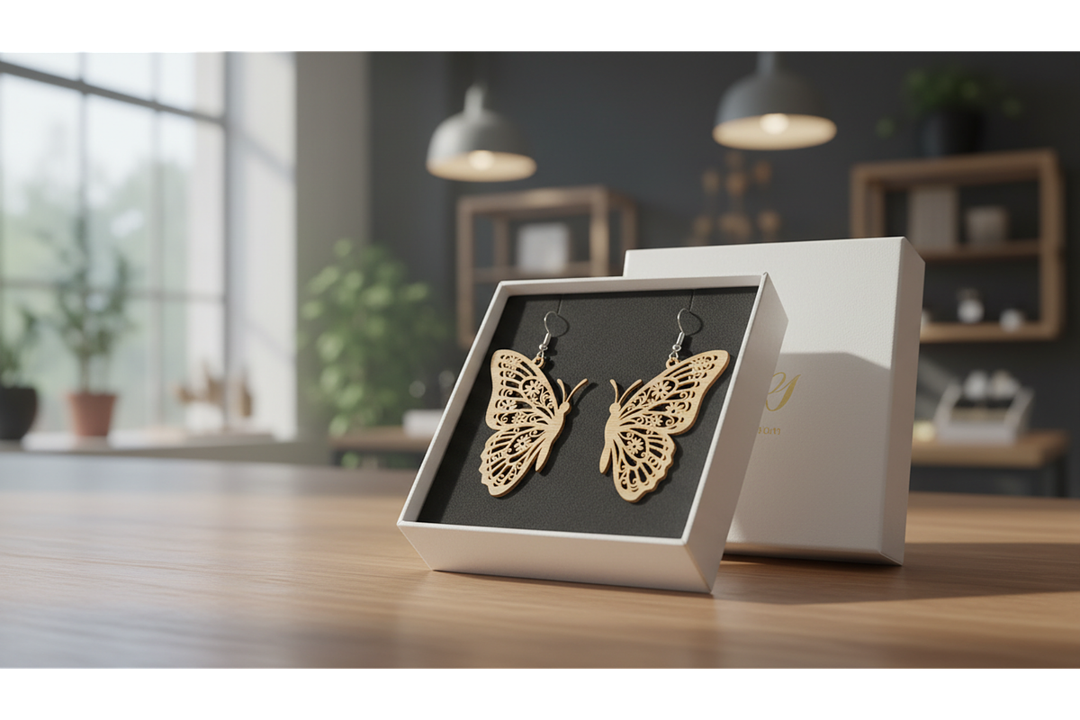 Elegant Ornament Earrings, an Illustration by hafijul (Photo 9 of 11)