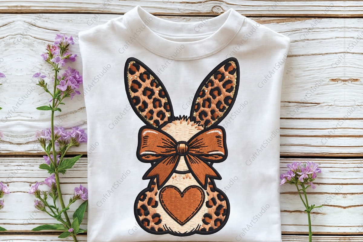 Leopard Coquette Easter Bunnngy PNG, an Illustration by CraftArtStudio (Photo 2 of 4)