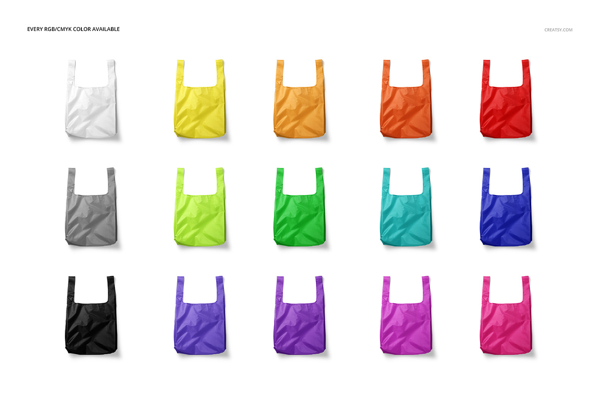 Ripstop Reusable Bag Mockup Set, a Household Mockup by creatsy5 (Photo 2 of 13)
