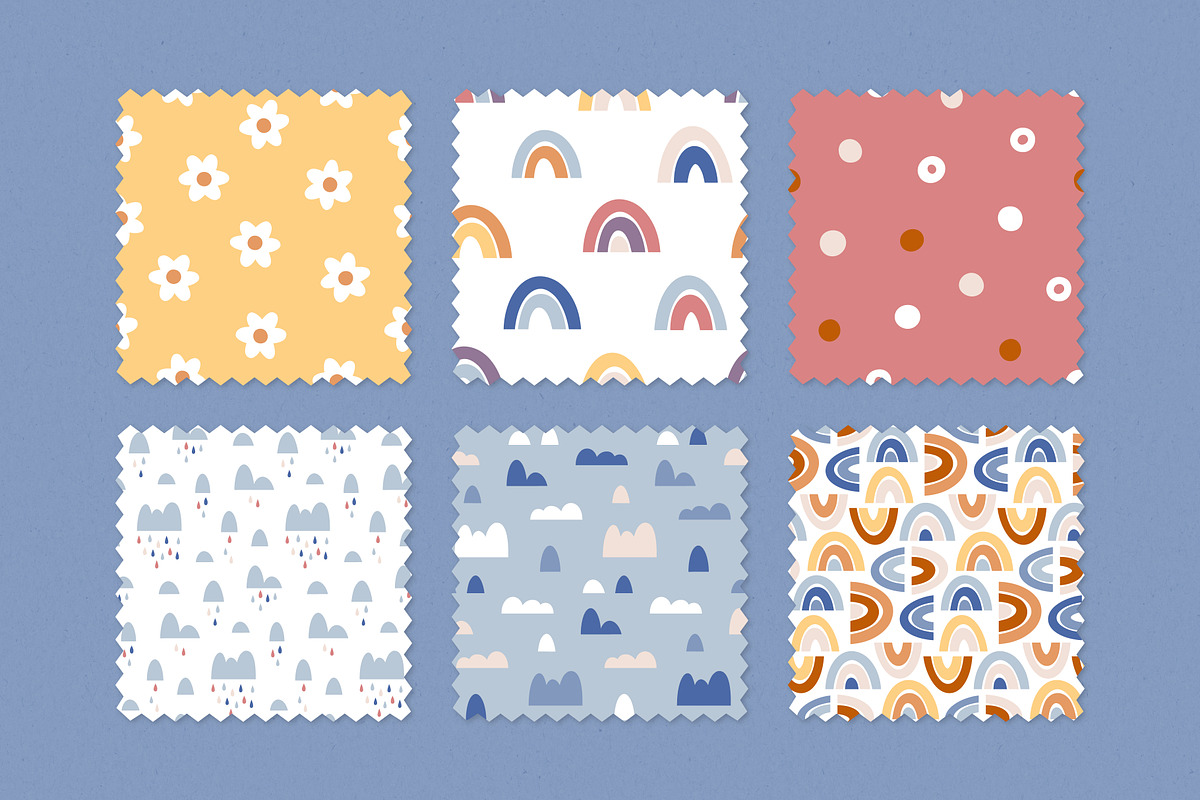 Kiddie - Cute Baby Patterns, a Pattern Graphic by simpleblues