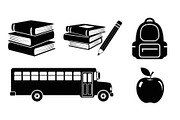 Back To School Silhouette Bundle, an Illustration by Designer_Momina (Thumbnail 15 of 51)