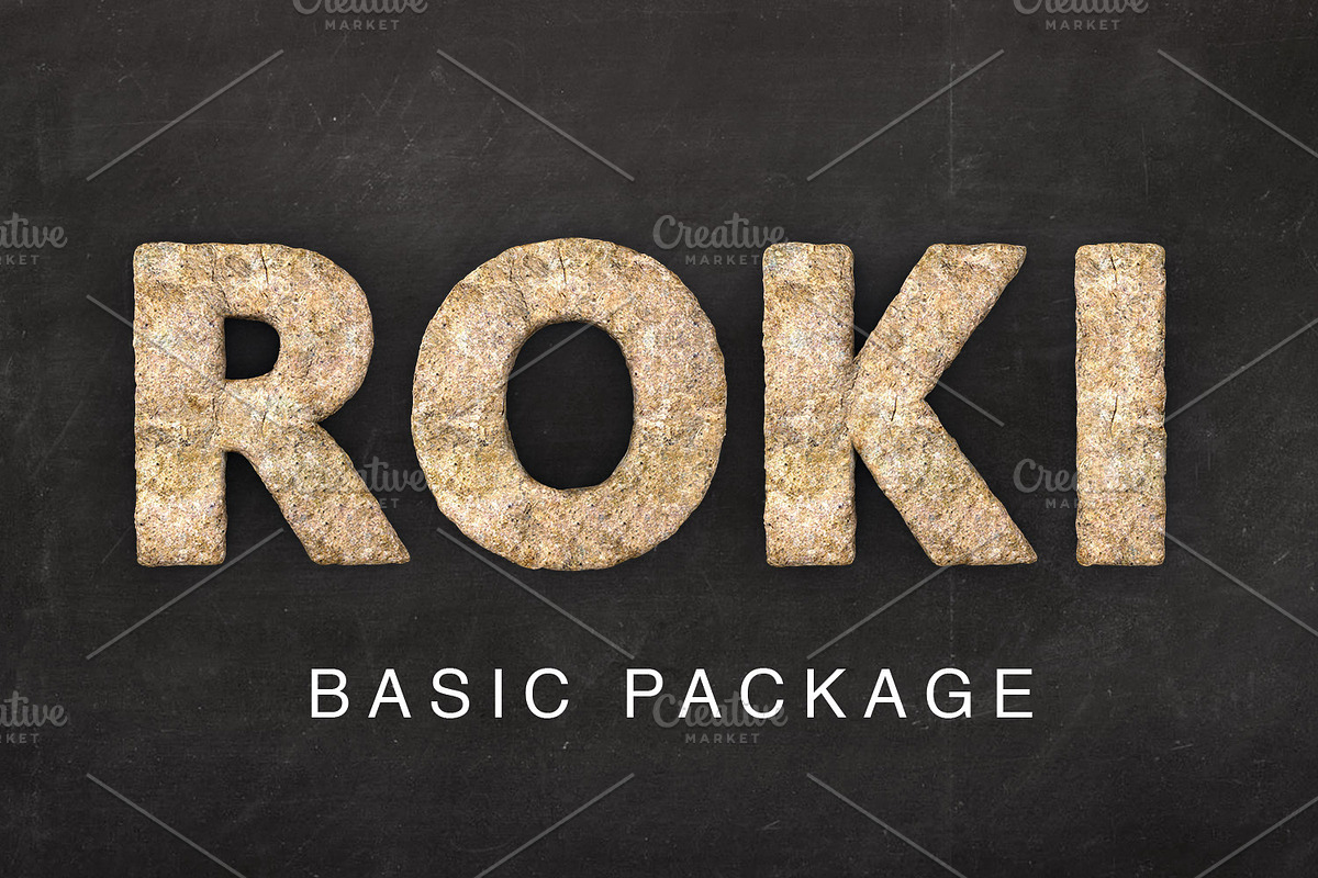 Roki Font - basic pack, an Object Graphic by Jose Matias