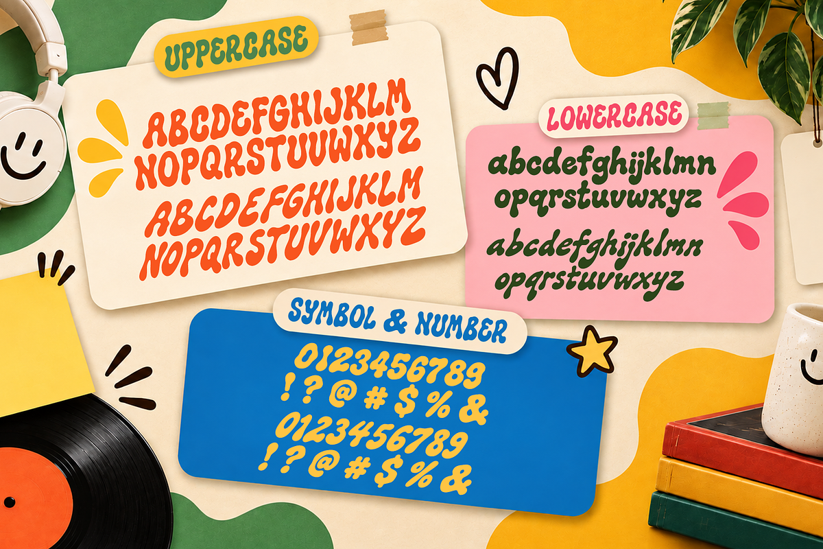 LIQUID JELLY playful display font, a Handwritten Font by cocodesign (Photo 8 of 9)