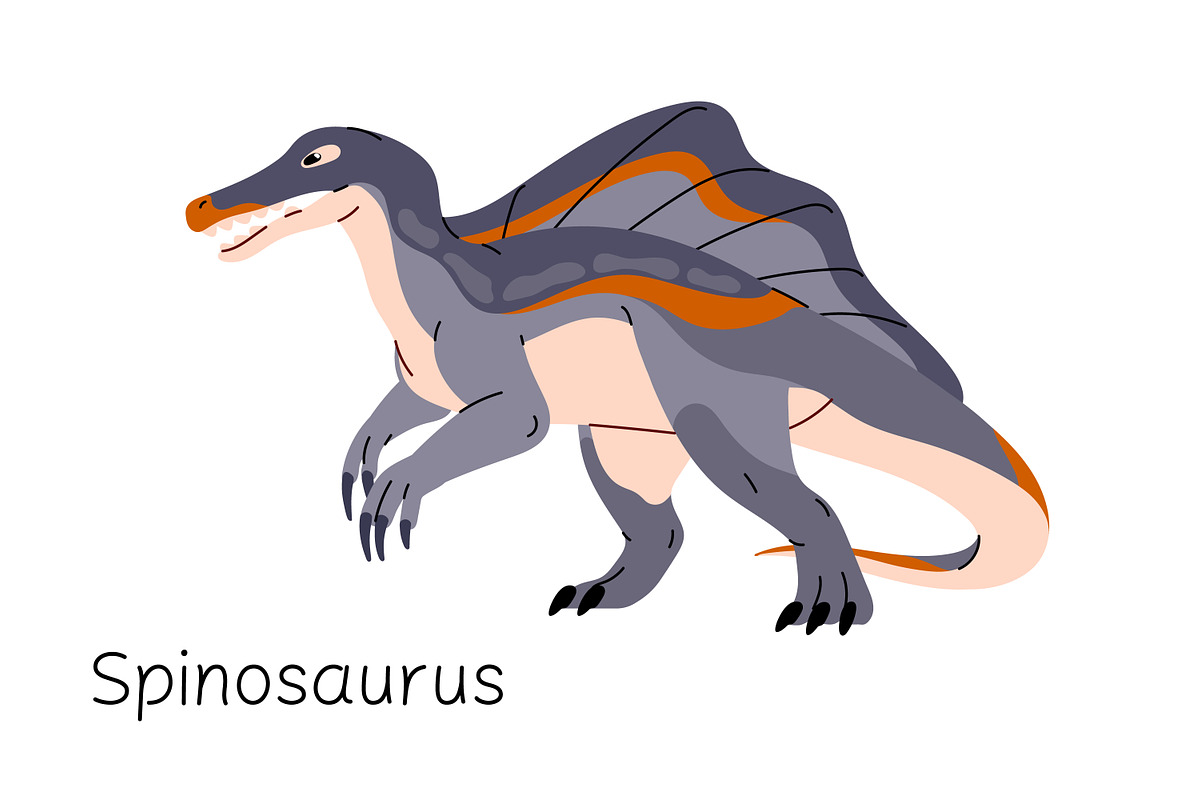 Dinosaurs, big ancient animals set, an Animal Illustration by PaperTrident (Photo 8 of 19)