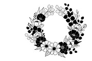 Elegant floral wreath silhouette, an Illustration by Amazin_art (Thumbnail 27 of 41)