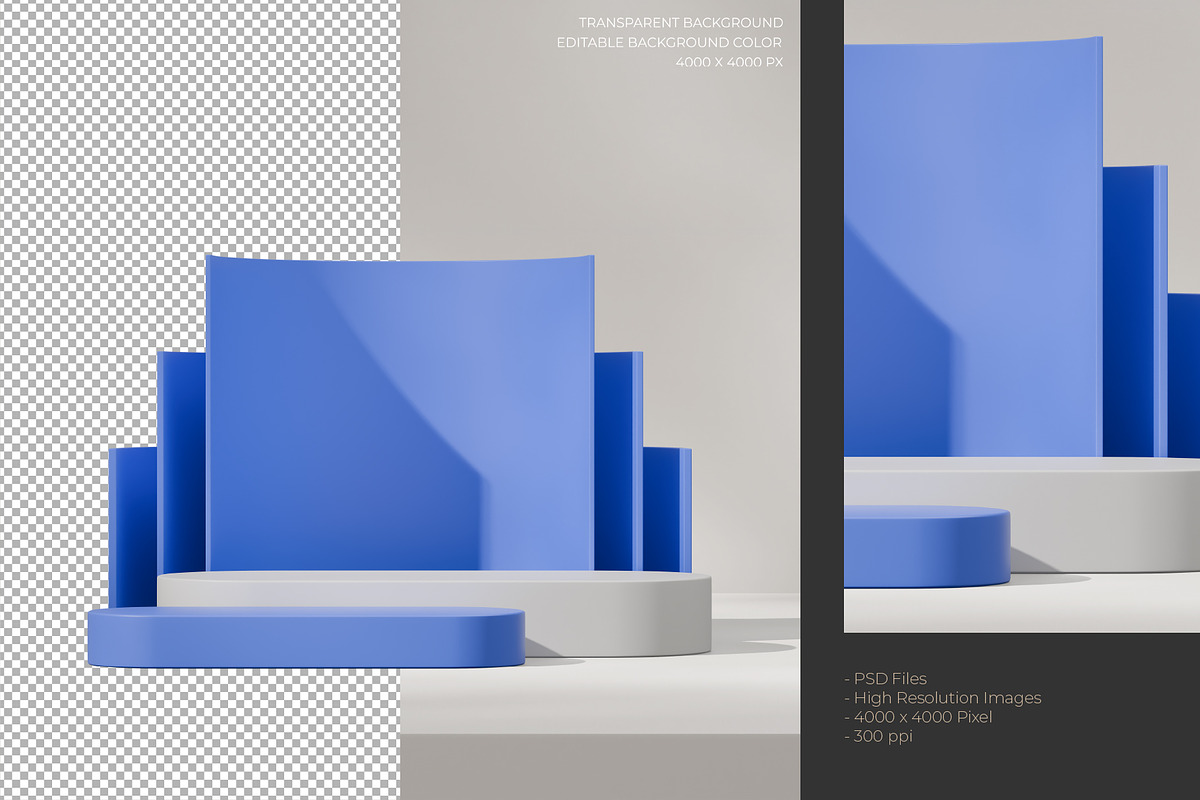 5 Podium with Transparent Background, a Background Graphic by faustudio (Photo 6 of 7)