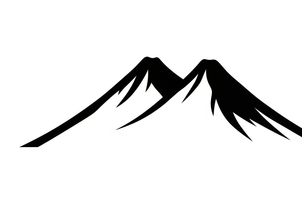 collection of volcano silhouettes, an Illustration by Amazin_art (Photo 5 of 31)