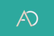 Modern AD Monogram Logo, a Branding & Logo Template by Salman Shop (Thumbnail 1 of 4)