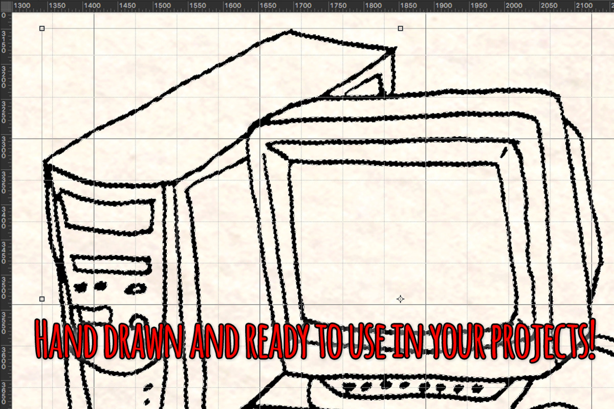 50+ Retro Technology Computer Bundle, a Technology Illustration by Violet LeBeaux (Photo 3 of 3)