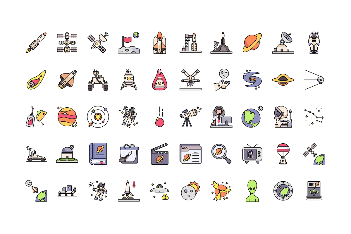 Space Exploration Icon Pack, an Icon by BaconTaco (Photo 2 of 6)
