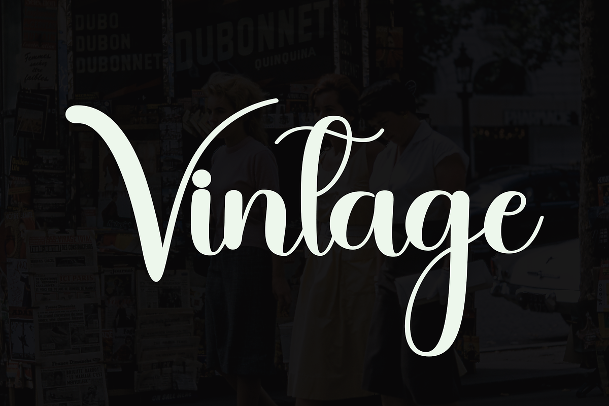 Vintage Glaudusa, a Handwritten Font by FreshTypeINK (Photo 8 of 8)