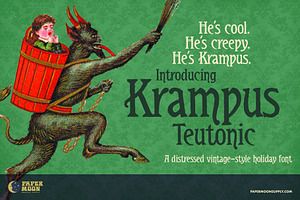Krampus Teutonic Vintage Font, a Serif Font by Paper Moon Graphic Supply