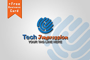 Tech Logo with Free Business Card, a Branding & Logo Template by Techno Digitz (Thumbnail 1 of 7)