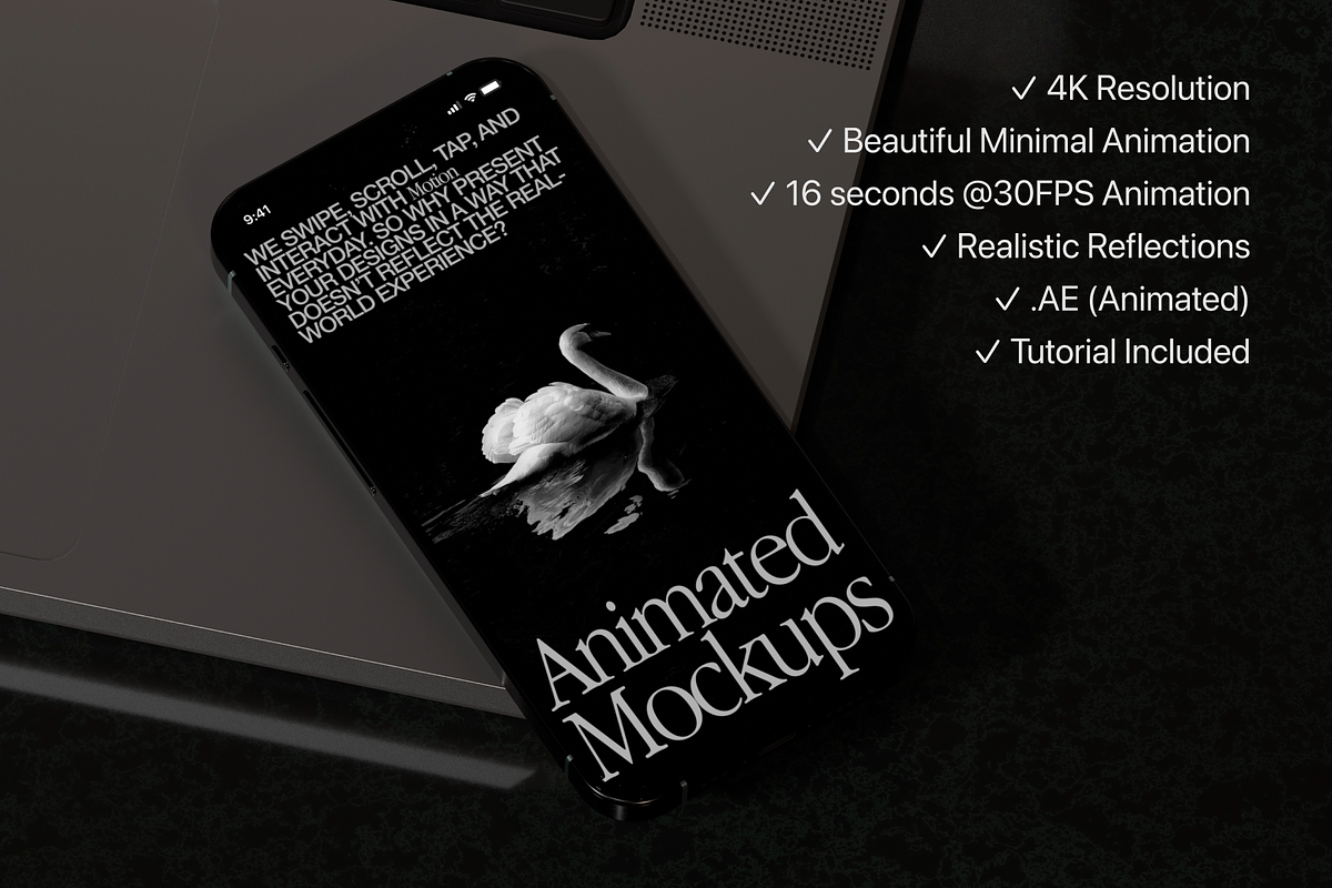 iPhone 16 Animated Studio Mockup, an iPhone Mockup by Arpit Brandings (Photo 2 of 5)
