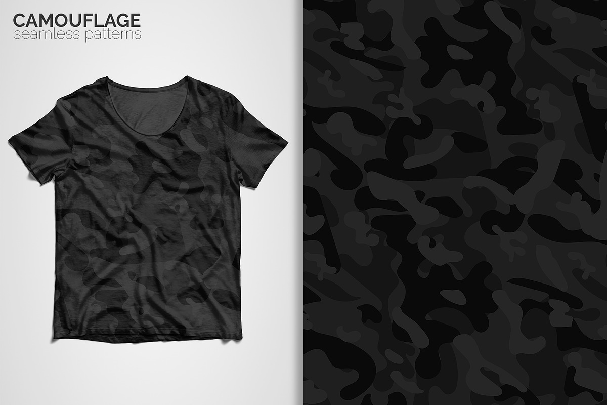 Camouflage Seamless Patterns, a Pattern Graphic by 3Y_Design (Photo 6 of 6)