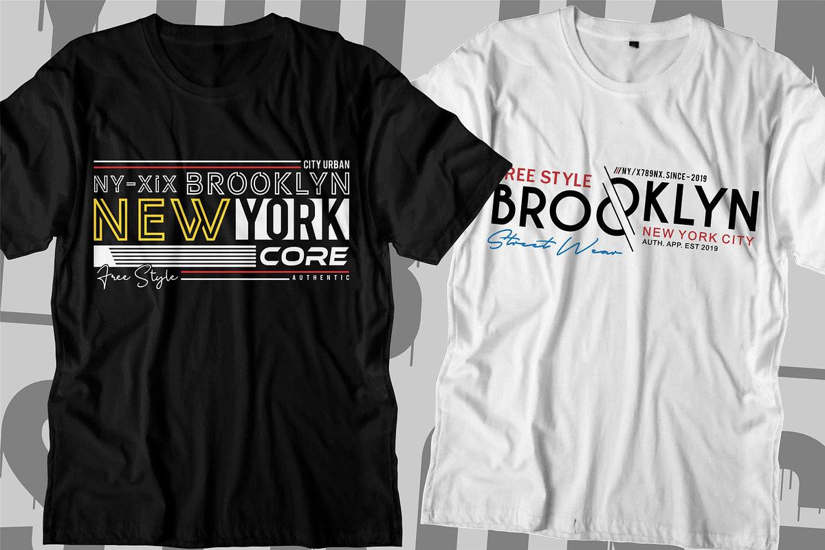 Urban City Typography T Shirt Design, a Graphic by D2PUTRI (Photo 2 of 26)