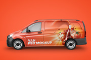 Realistic Panel Van PSD Mockup, an Object Graphic by Sinlatown (Thumbnail 4 of 17)