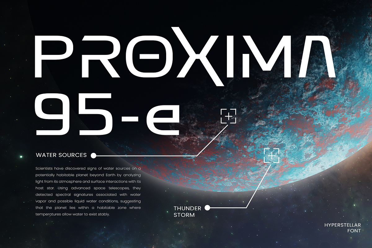 Hyperstelar – Futuristic Font, a Sans Serif Font by Vampstudio (Photo 12 of 13)