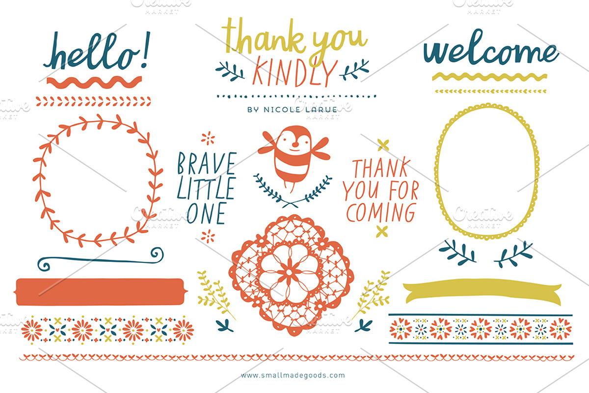 Thank You Kindly (Vector), an Illustration by Small Made Goods (Photo 1 of 4)
