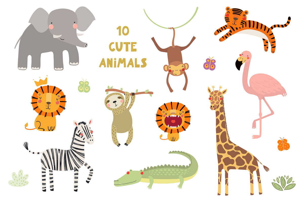 Safari Adventure Animal Graphics, an Animal Illustration by sceptical cactus (Photo 3 of 15)