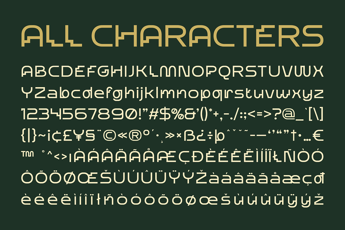 CS Lorena – Art Deco Font, a Sans Serif Font by Craft Supply Co. (Photo 8 of 8)