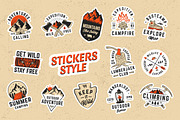 Outdoor Logo. Vintage Element Bundle, a Graphic by DenysHolovatiuk (Thumbnail 4 of 8)