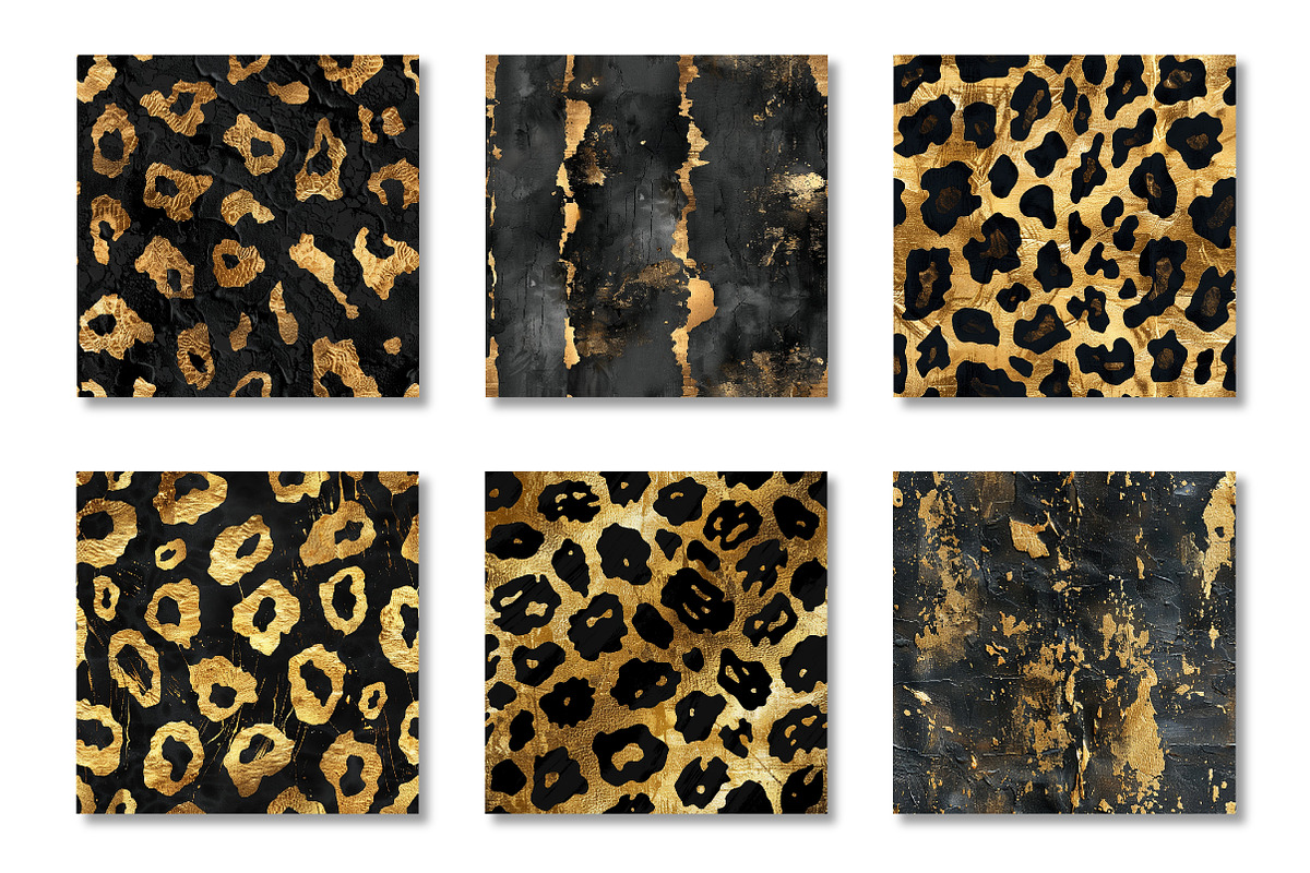 Gold Glam Seamless Velvet Pattern, a Pattern Graphic by Canvas Craft (Photo 2 of 9)